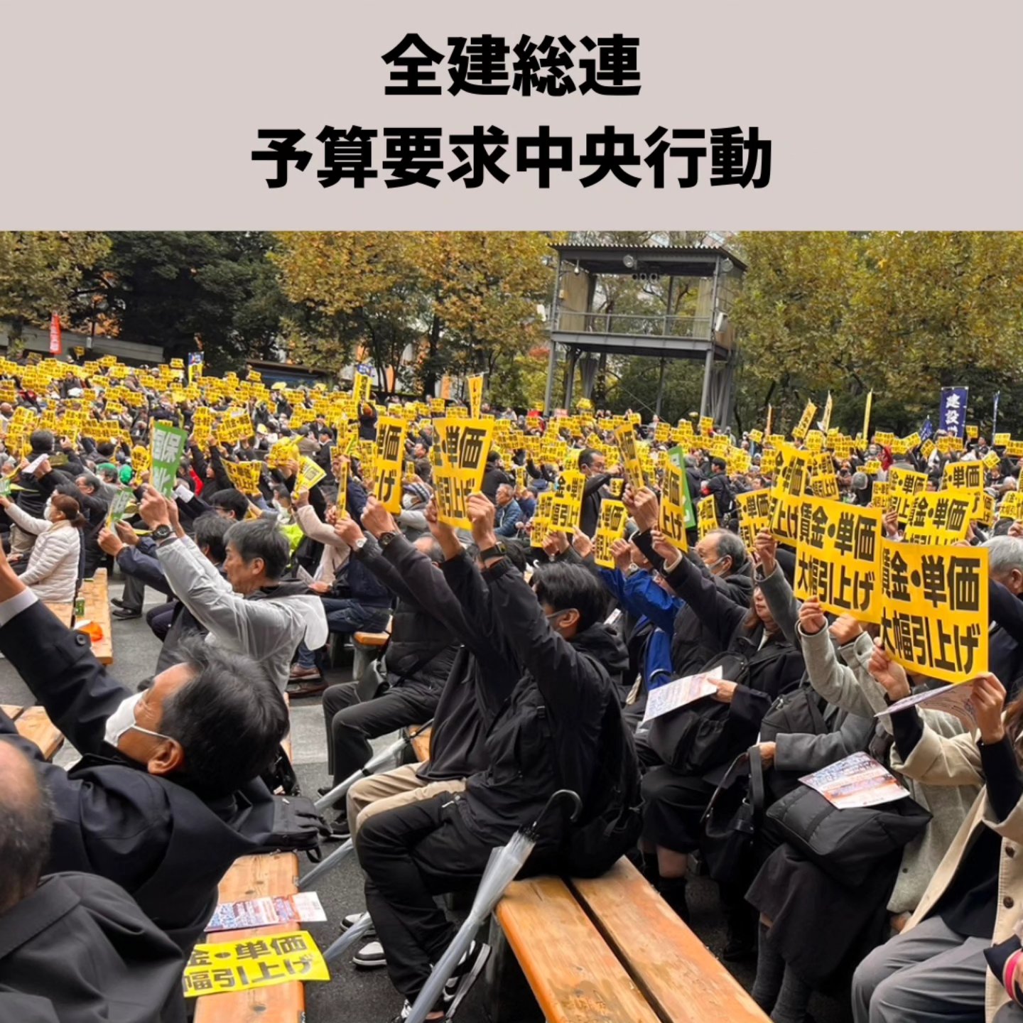 青年部役員も中央総決起大会に参加（11月の活動）の活動写真